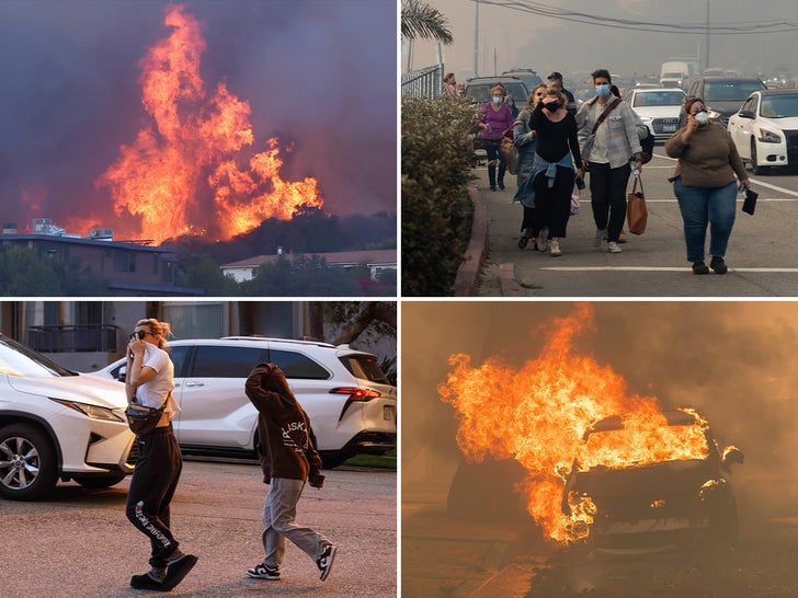 Fires Rip Through Pacific Palisades