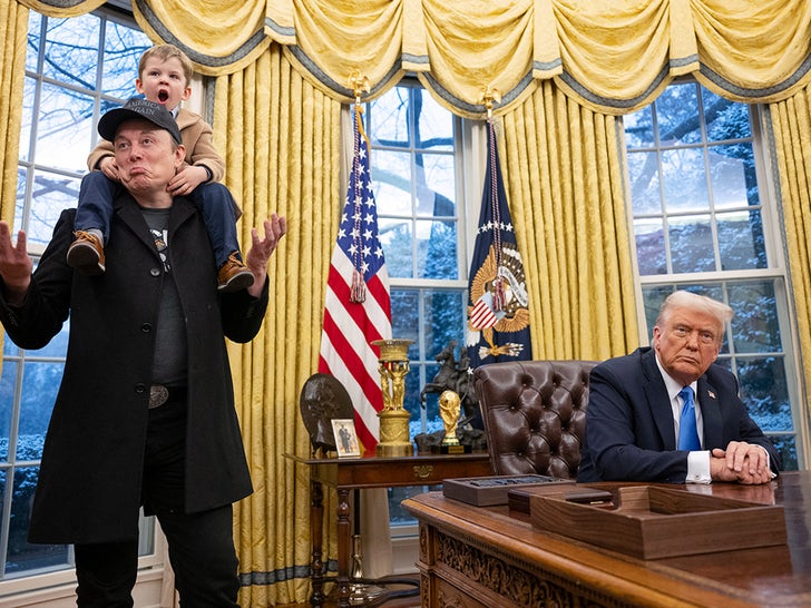 Elon Musk Takes Mini-Me Son X To Meet President Donald Trump