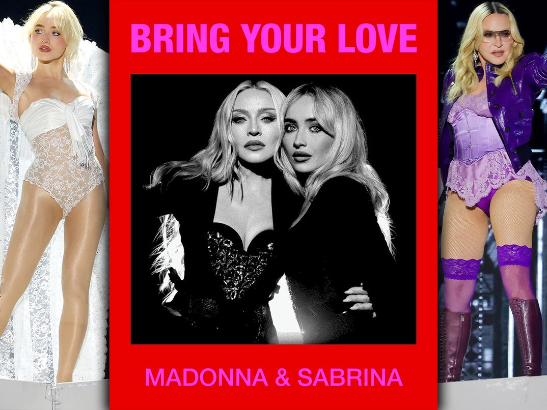 Fresh off their viral Coachella performance, Madonna and Sabrina Carpenter are collaborating all over the place -- the two music stars even collab’d on an Instagram post to announce their new track, “Bring Your Love,” which dropped yesterday!