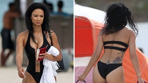 Draya Michele Wedgies Out In Miami During Hot Beach Shoot
