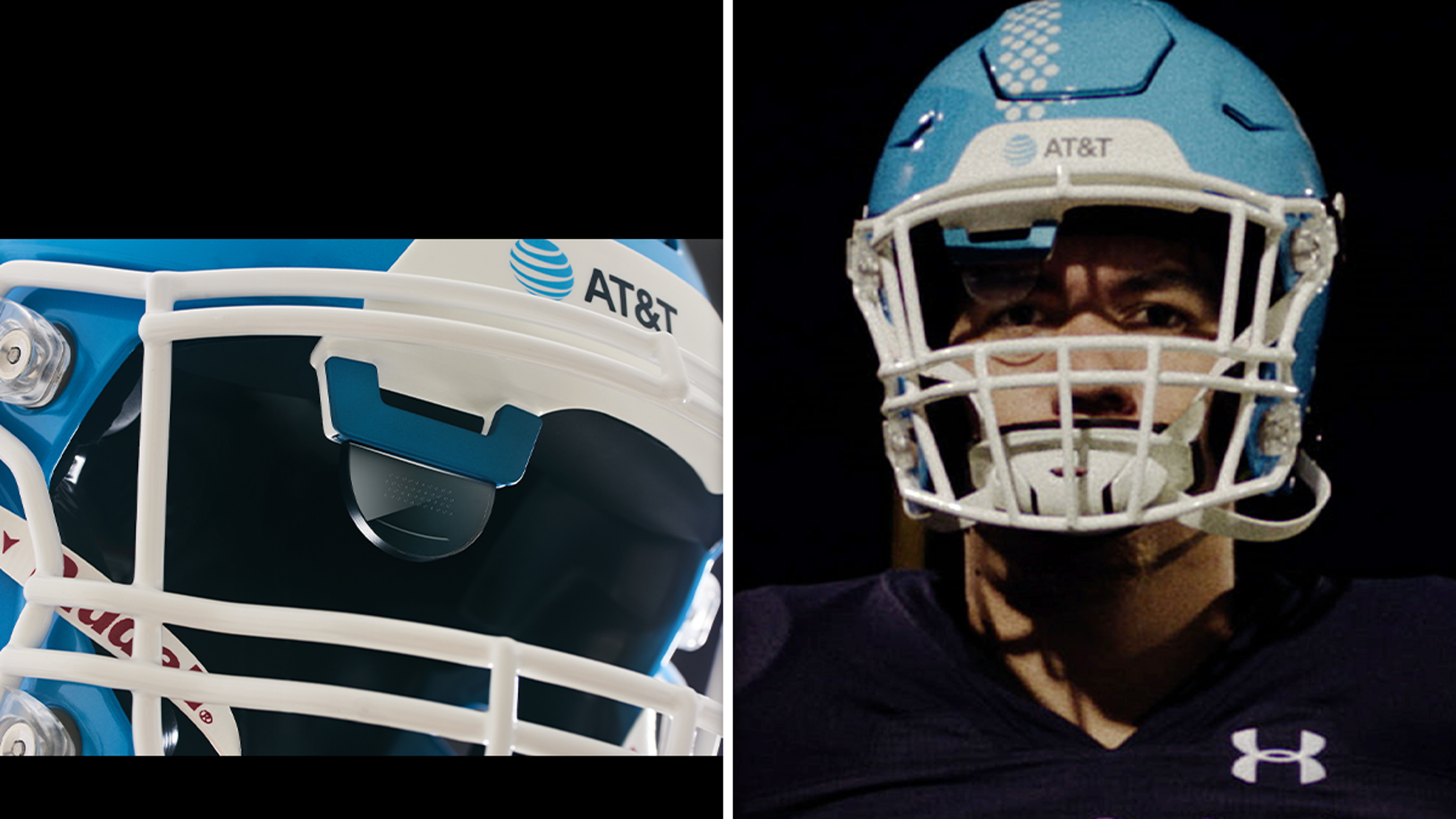 att deaf football helmet AT&T Creates Helmets For Deaf Football Players, Shows Plays On Visors