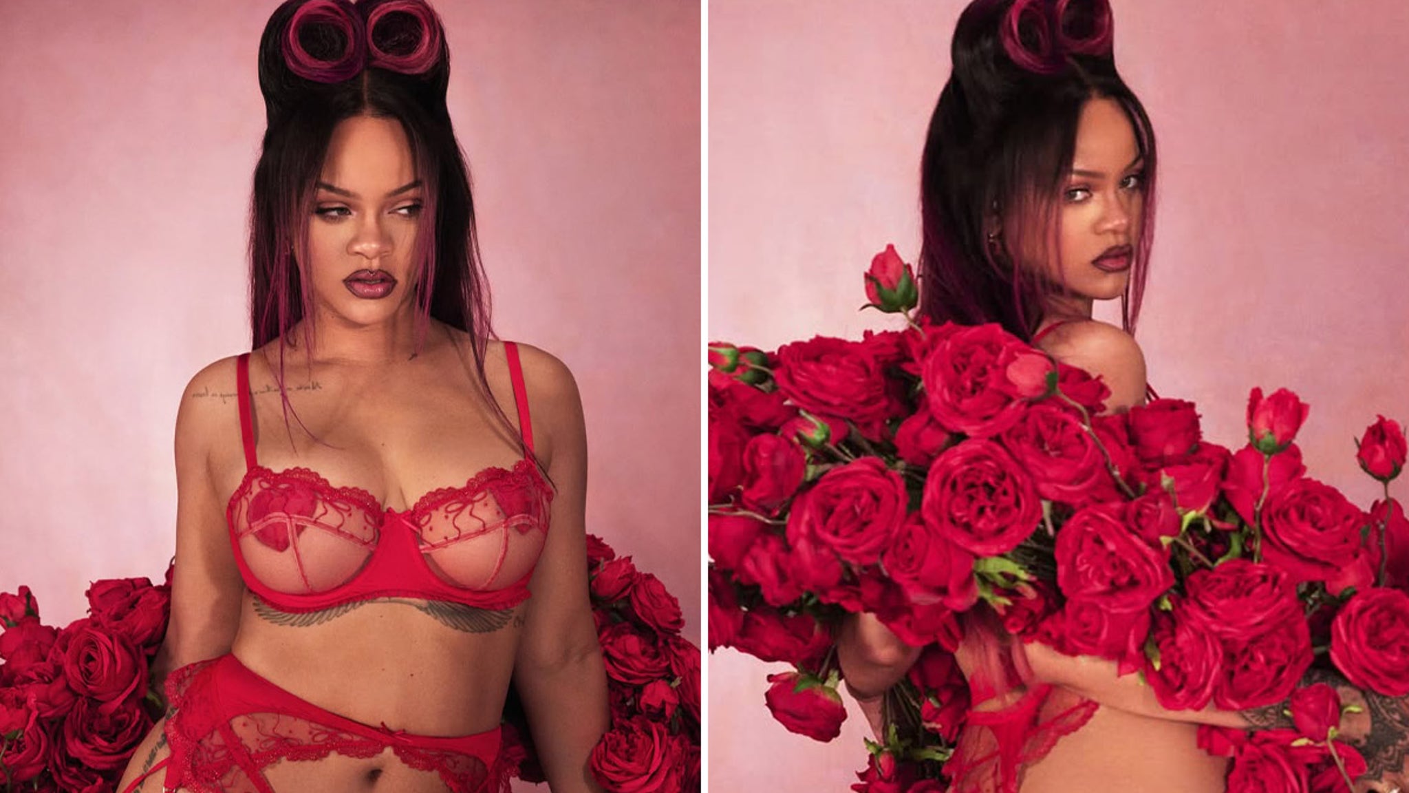 Rihanna Is Red Hot & Smokin’ In New Savage X Fenty Valentine’s Drop