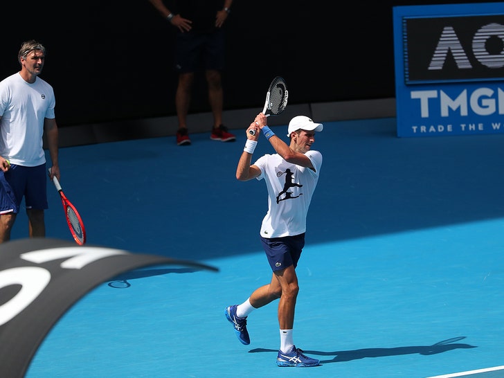 Novak Djokovic Hits Australian Practice Courts Hard Despite Visa Drama.jpg