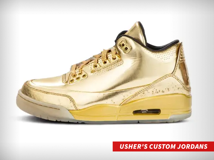 Usher's Custom Jordans