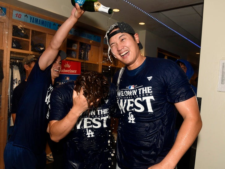 Dodgers Celebrate Division Title