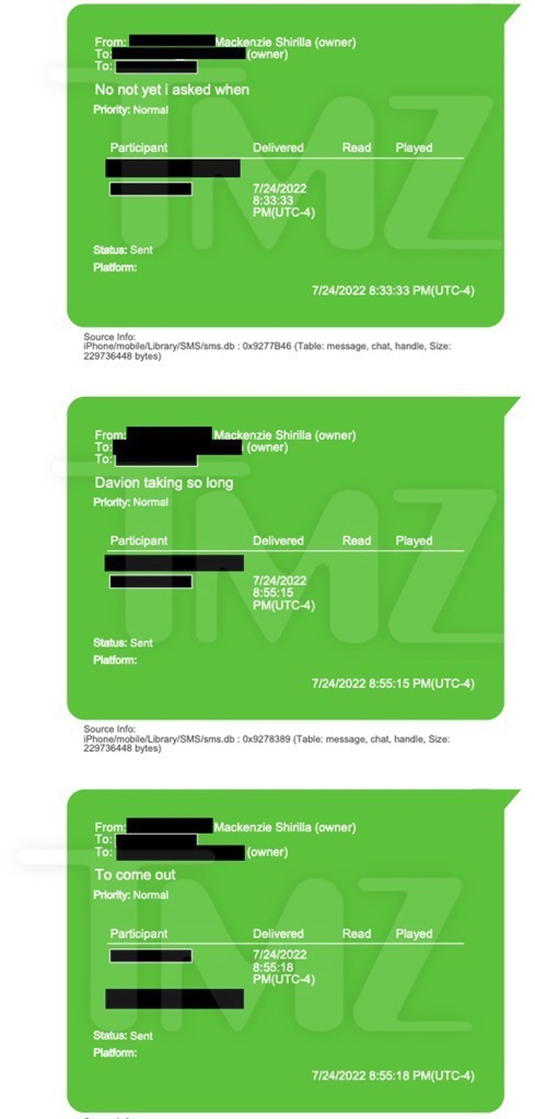Mackeznie Shirilla Last Texts With Dominic Russo 4