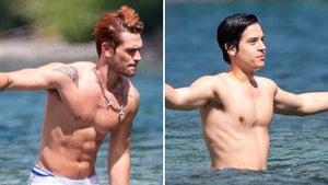 'Riverdale' Stars KJ Apa & Cole Sprouse Go Shirtless in New Zealand