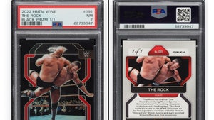 Dwayne 'The Rock' Johnson's 1-of-1 Panini WWE Black Prizm Card Sells For $126K