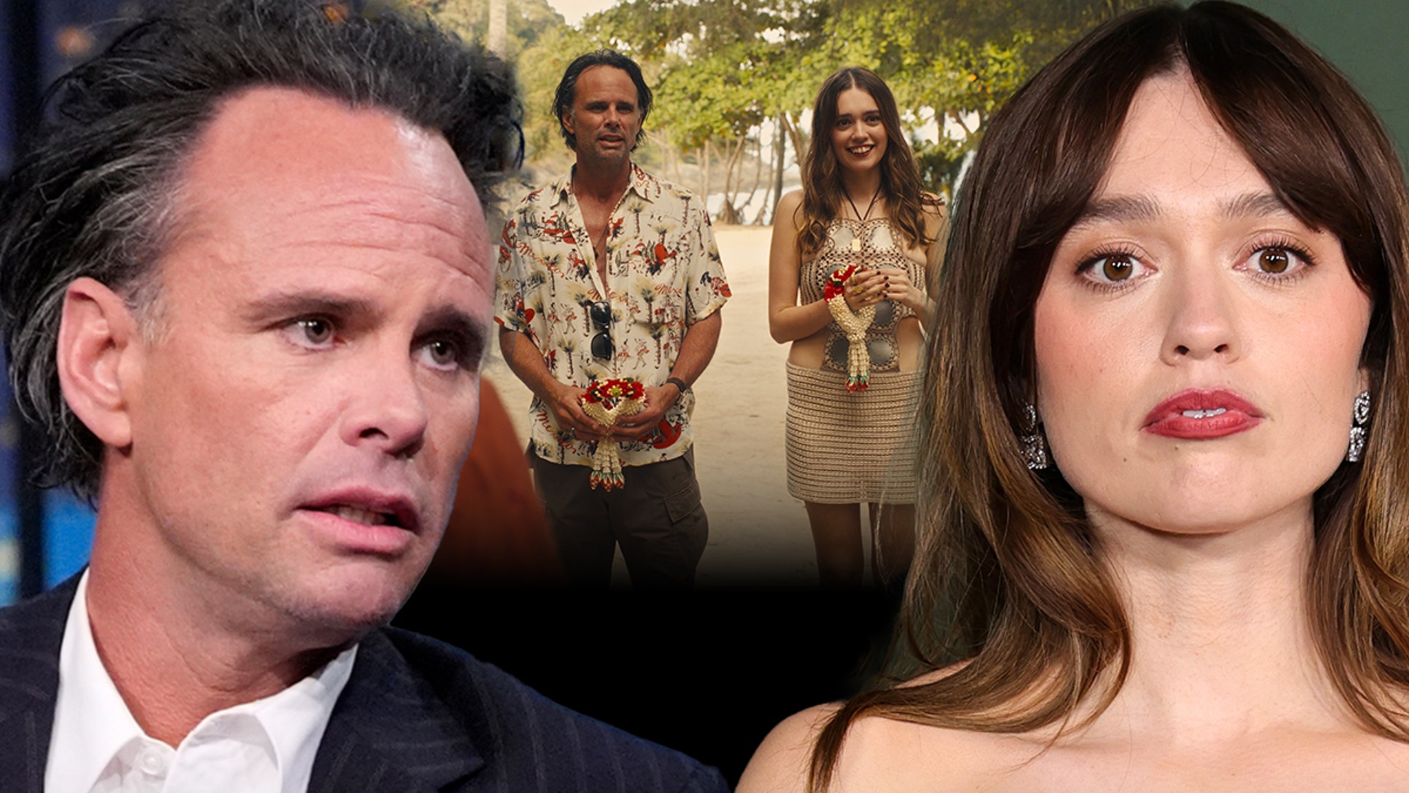 Walton Goggins Shuts Down Interview After Aimee Lou Wood Line of Questioning