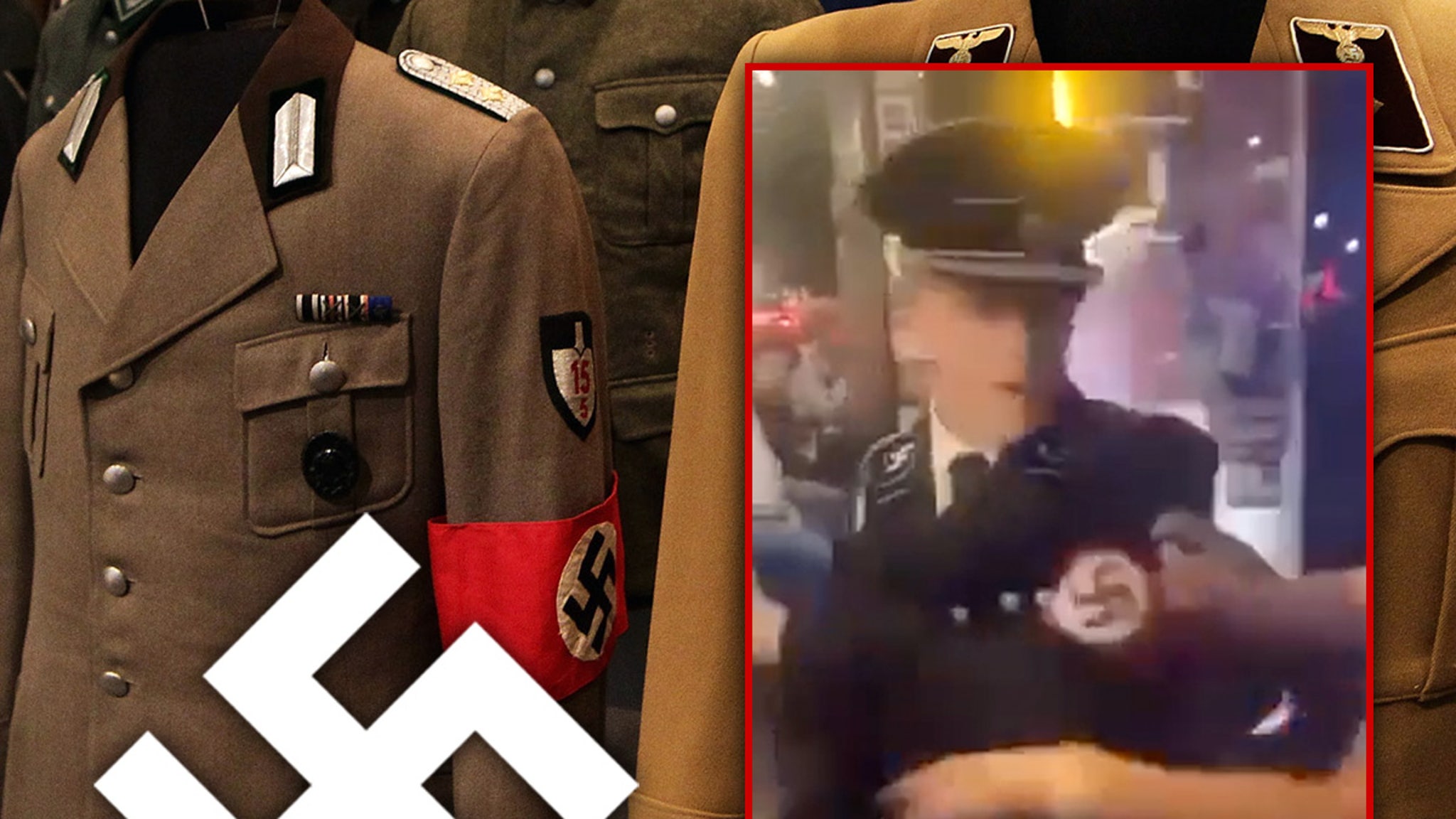 Nazi Sympathizer in Gestapo Uniform Smashes Woman With Beer Stein on Video Nazi Sympathizer in Gestapo Uniform Smashes Woman With Beer Stein on Video