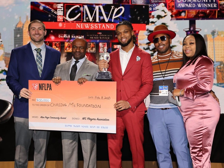 Damar Hamlin Wins Prestigious Award At Super Bowl Event, Gives Speech