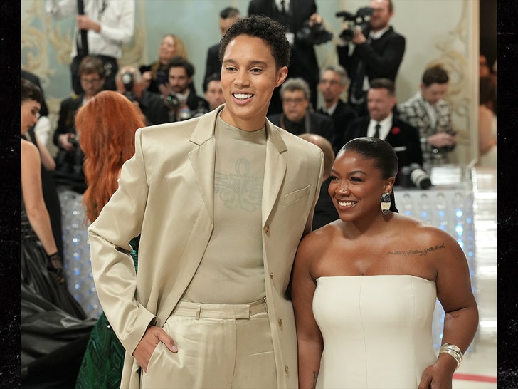 Britney Griner and Wife at Met Gala 2023