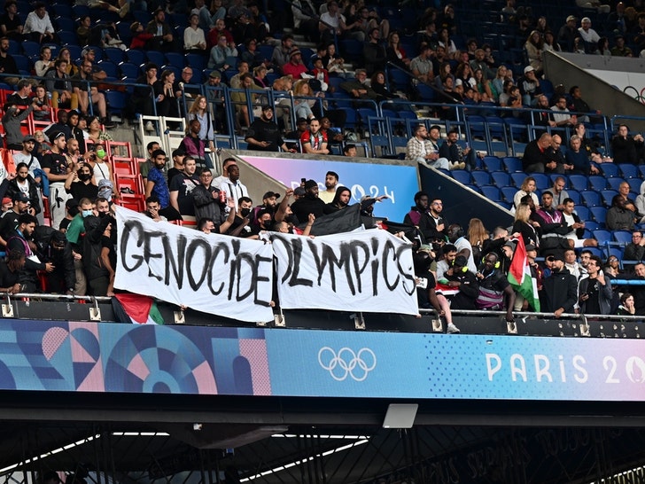 Pro-Palestine Protesters At Israel Soccer Match