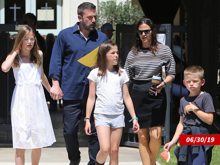 Ben Affleck Jennifer Garner dan anak -anak