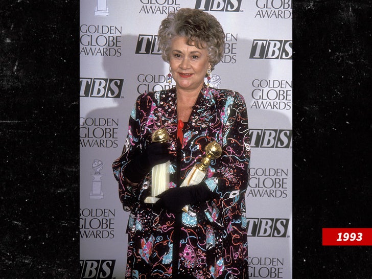 Actress Joan Plowright attends the 50th Annual Golden Globe Awards sub getty swipe