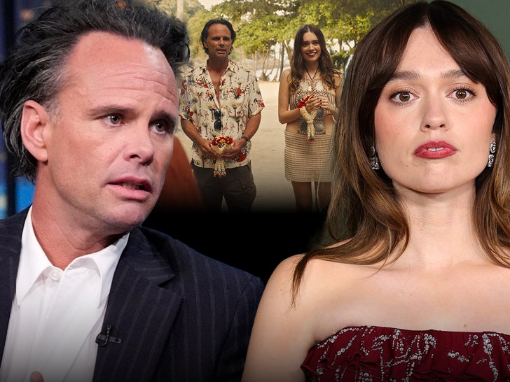 Walton Goggins and Aimee Lou Wood Getty Everett Collection 1