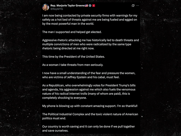 marjorie taylor greene tweet x 2