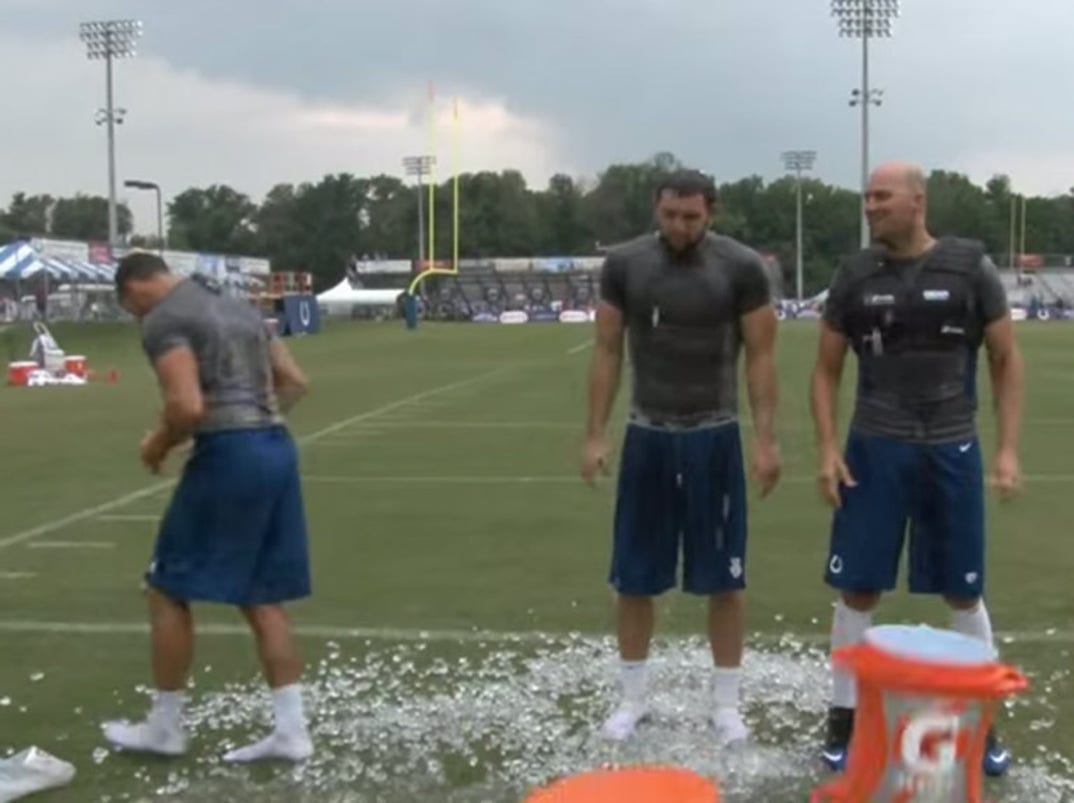 Matt Hasselback, Andrew Luck, & Chandler Harnish