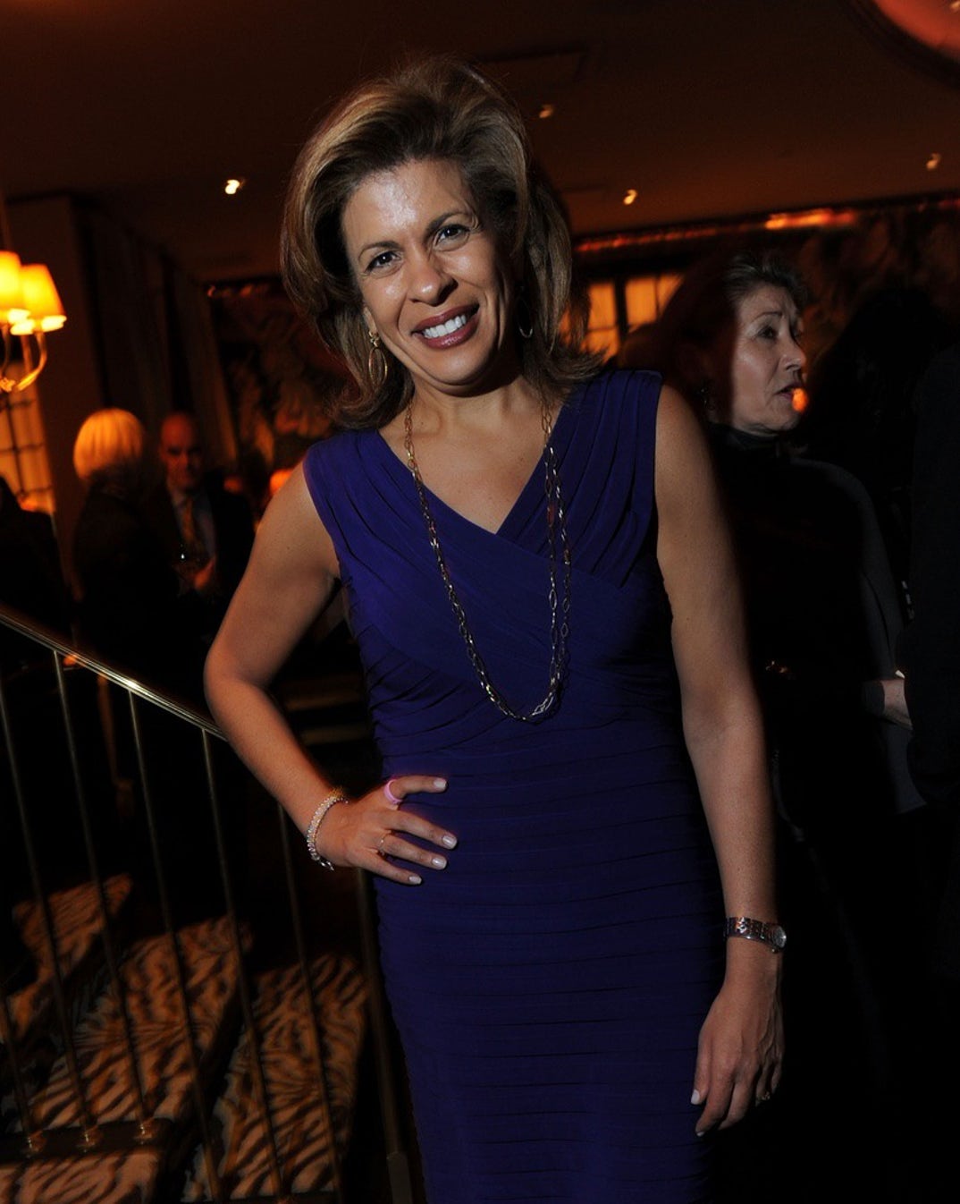 hoda kotb blue dress Hoda Kotb Questioned Her Choice to Adopt 2 Daughters After Being Criticized for Becoming a Mom in Her 50s: It Was an 'Ouch' Moment