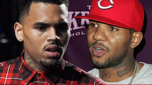 Chris Brown & The Game -- Bloods Brothers Play in Anti-Gang Basketball Game