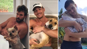 Shirtless Stars With Pups -- Dog Days Of Summer!