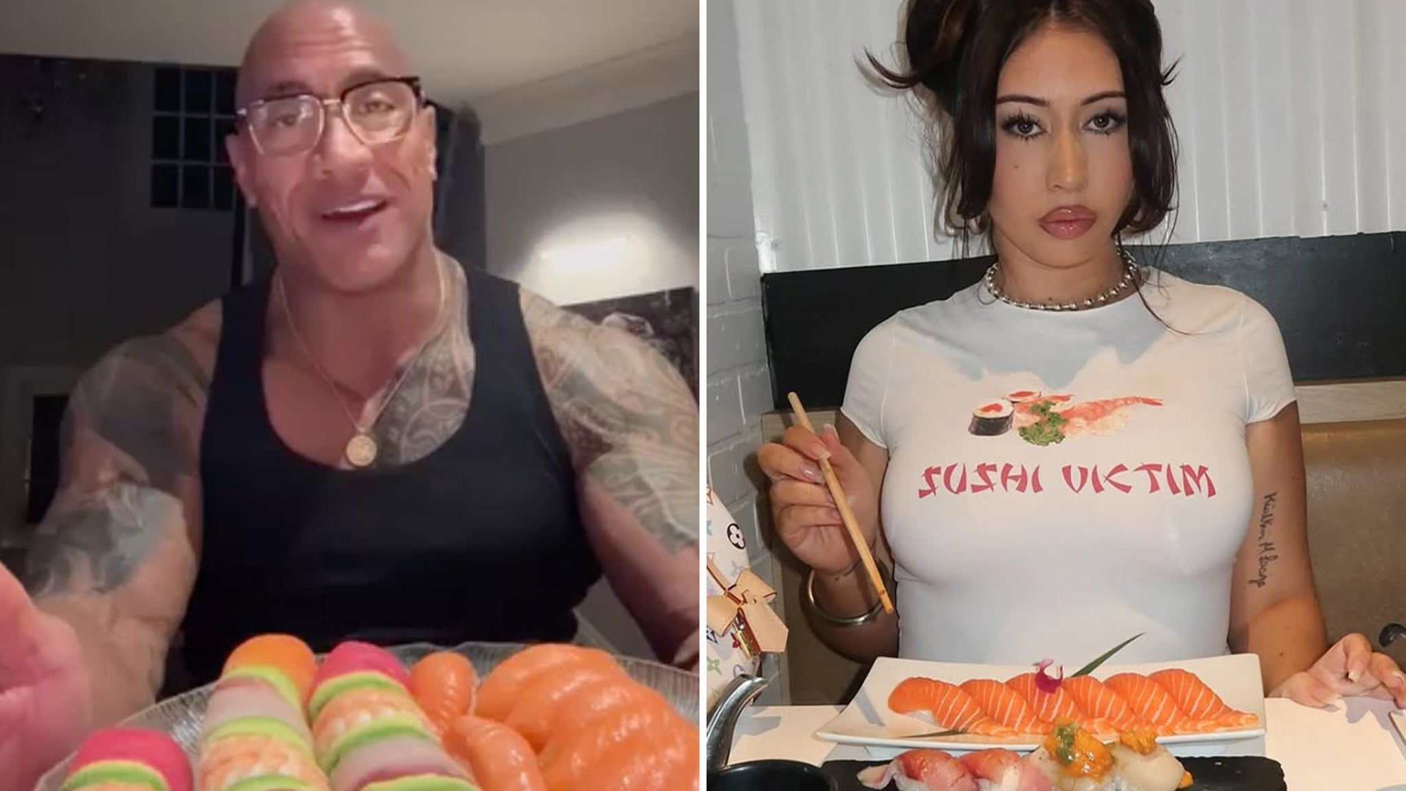 Stars Eating Sushi for Sushi Day … This Is How They Roll!