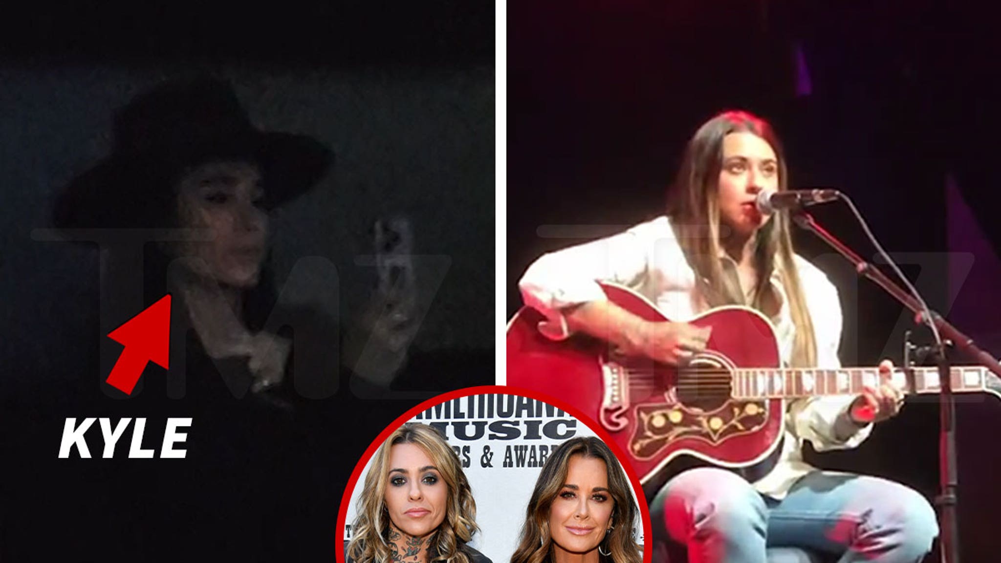 Kyle Richards Films Morgan Wade During Her Concert Set in Canada