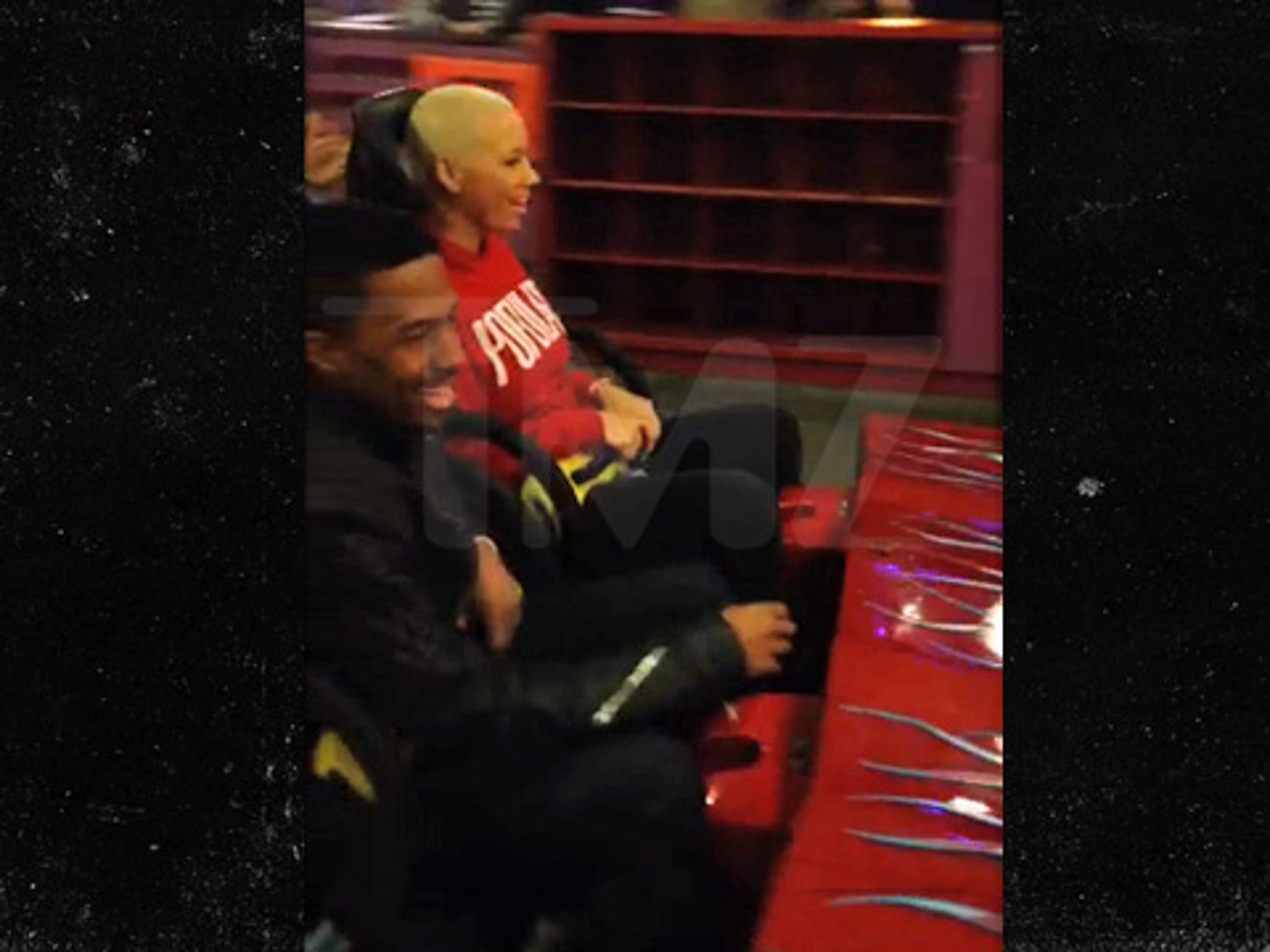 Nick Cannon and Amber Rose -- Alone at Last