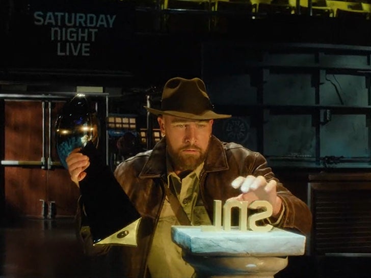 Travis Kelce Channels Indiana Jones For Saturday Night Live Hosting Promo
