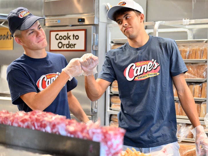 Cavan Sullivan And His Brother Quinn At Raising Cane's