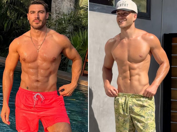 Stars In Pink And Green Swimsuits -- Who'd You Rather?!