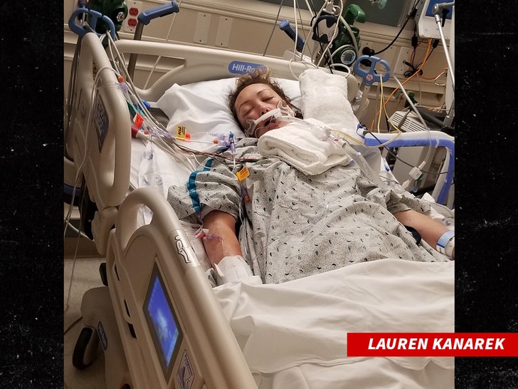 Lauren Kanarek in hospital bed no credit 1