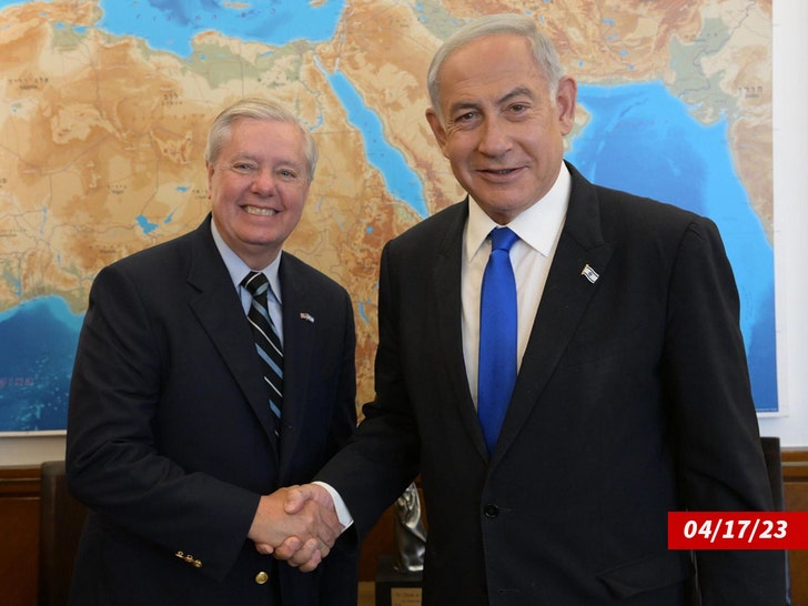 Lindsey Graham and benjamin netanyahu getty