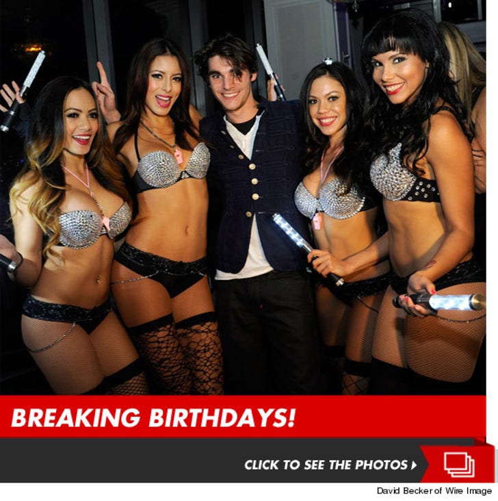 RJ Mitte Celebrates his 21st Birthday in Las Vegas
