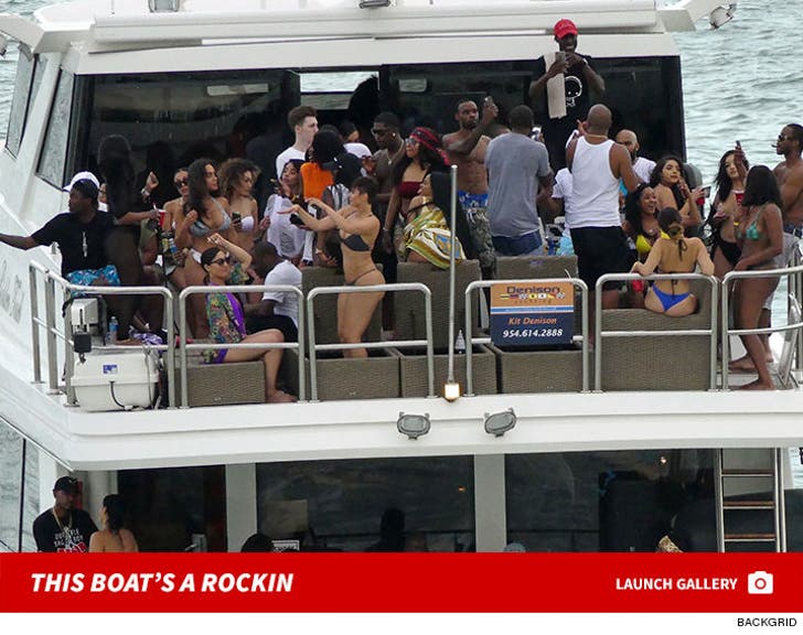Meek Mill has a huge Yacht party for his new girlfriend Vanessa Posso