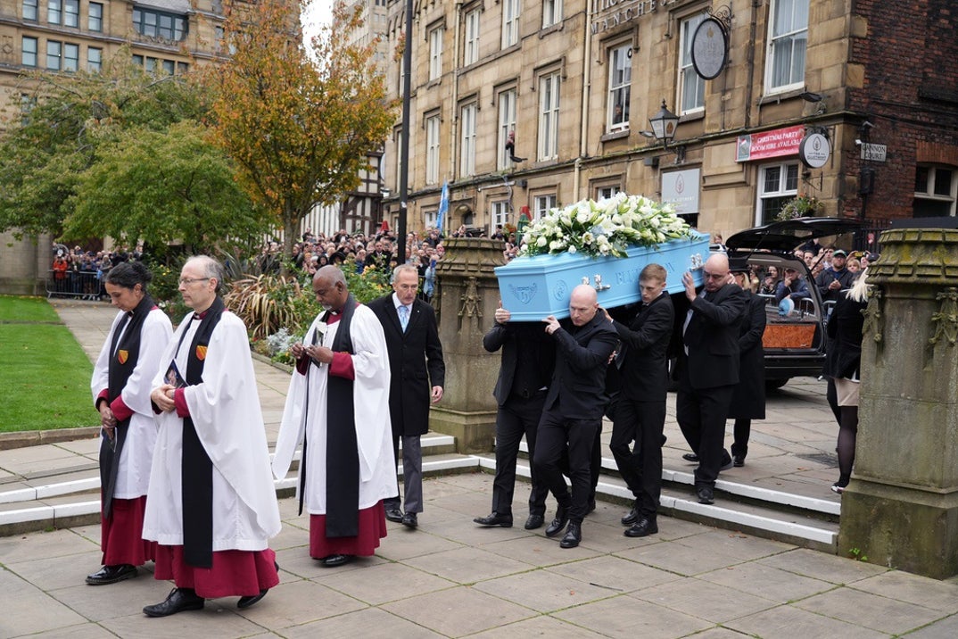 Friends & Family Mourn at Ricky Hatton's Funeral 7