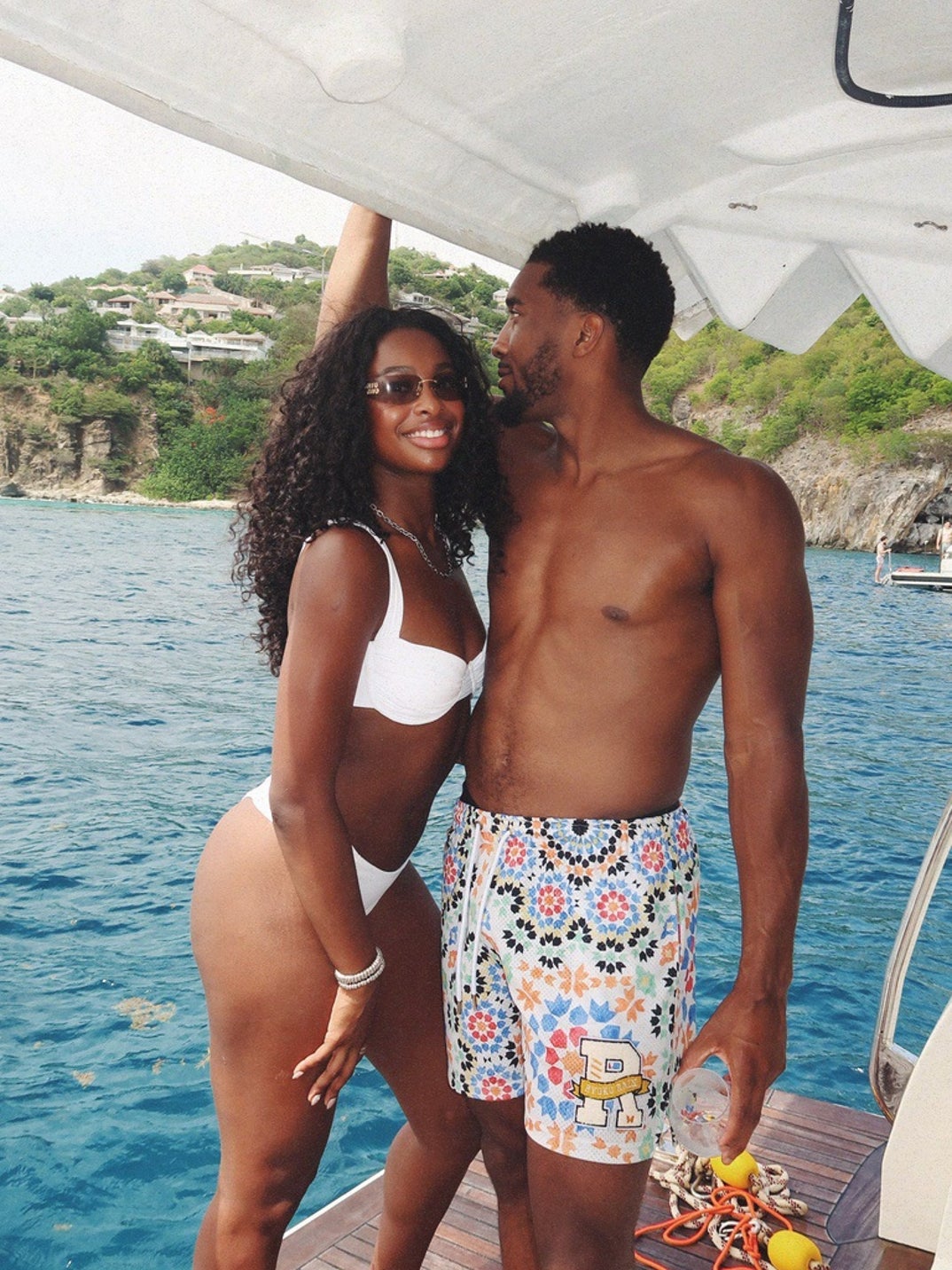 Coco Jones and Donovan Mitchell