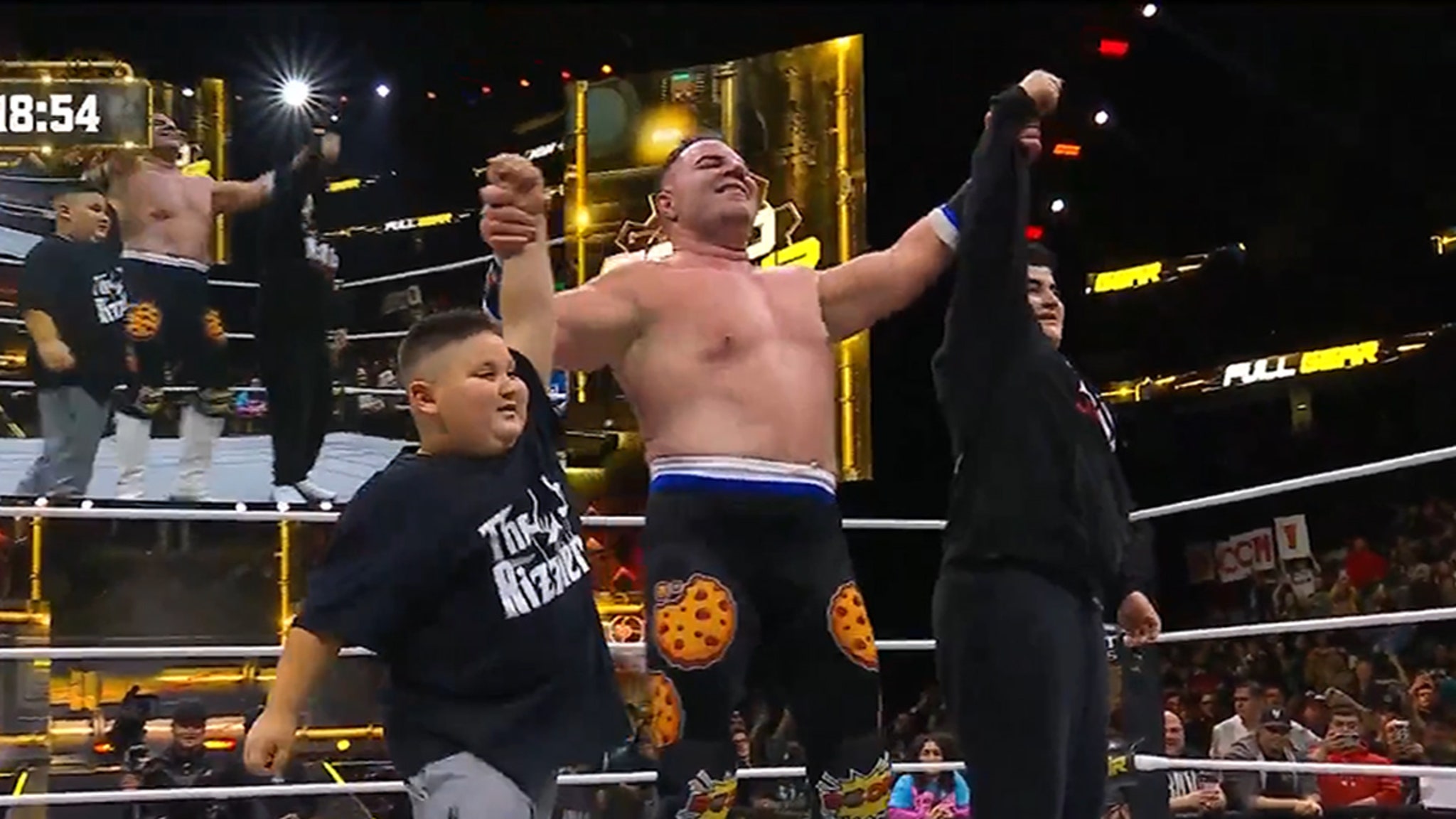 Big Boom A.J. Defeats Q.T. Marshall At AEW Full Gear, Cameos From Big Justice, Rizzler