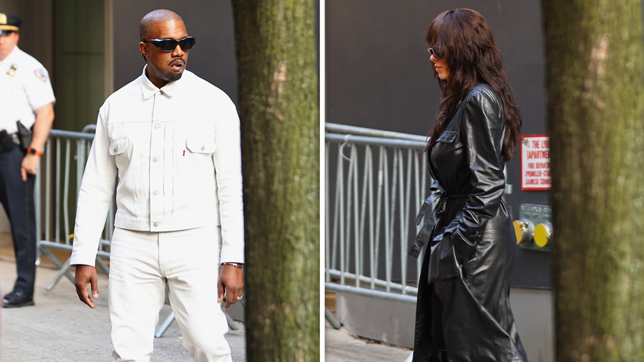 Kanye West and Bianca in NYC, Possibly Heading to Diddy's Criminal Trial