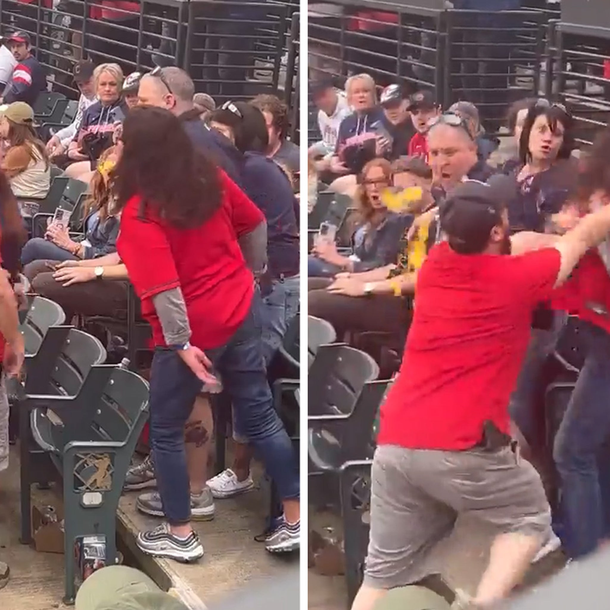 Guardians fans get in wild brawl at Progressive Field as team