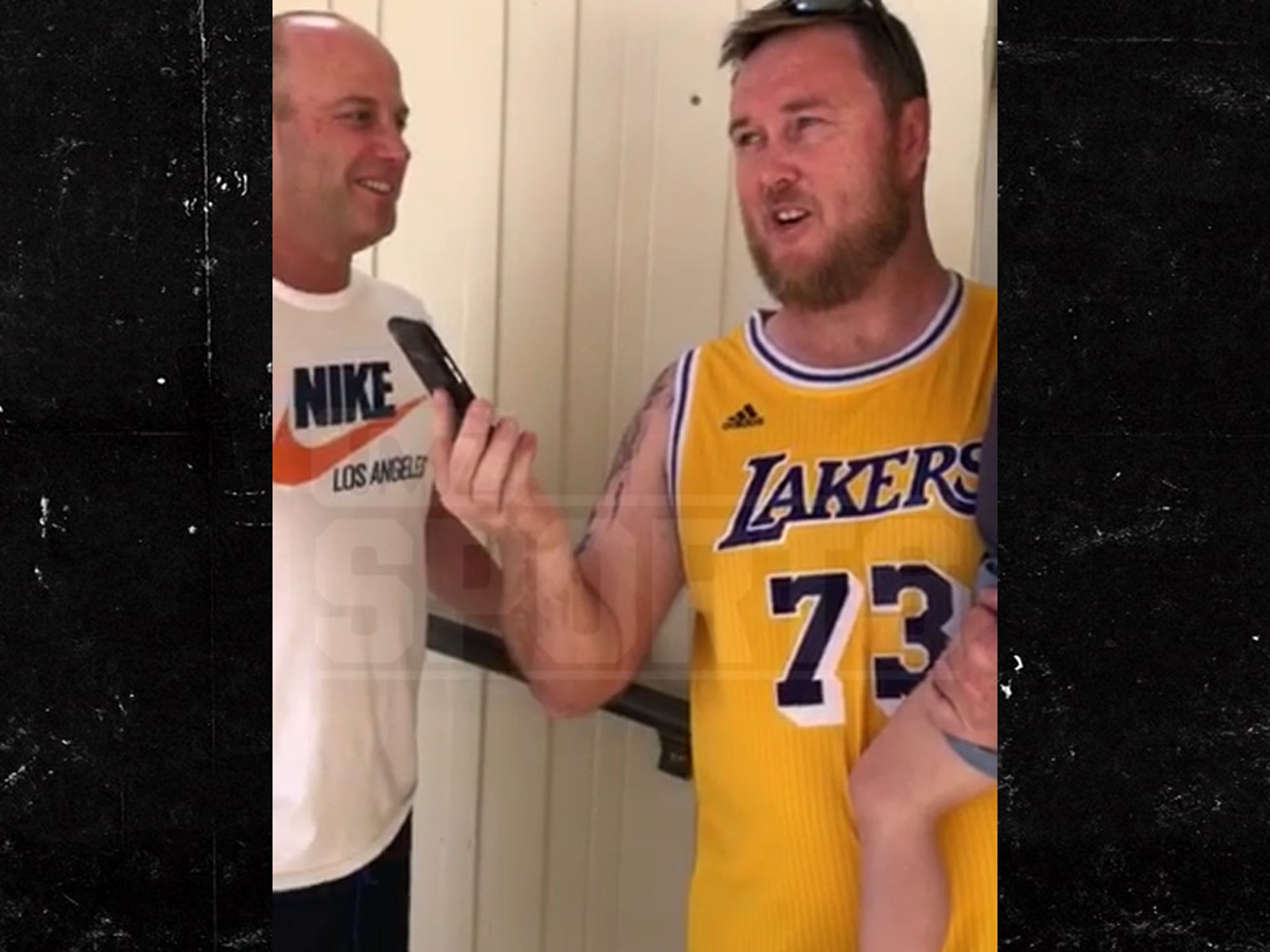 Dennis Rodman Calls Australian Fan Wearing His Lakers Jersey in Hawaii