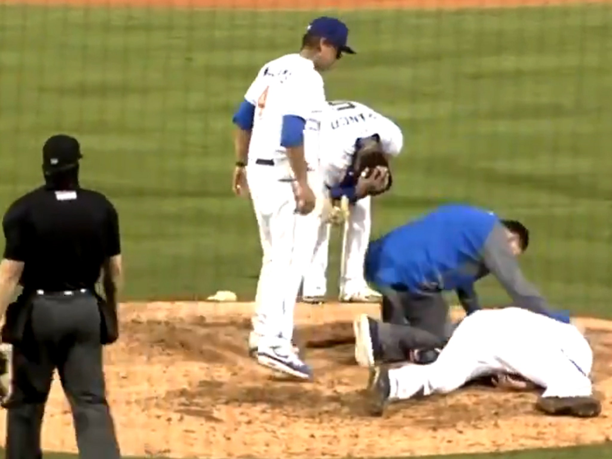 Durham Bulls pitcher hospitalized after mound injury to head