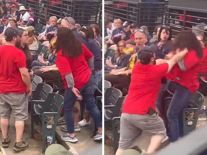 Cleveland Guardians Fan Hits Woman In Wild Brawl In Stands At Game