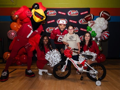 James Conner bike giveaway Raising Canes Photos 0008