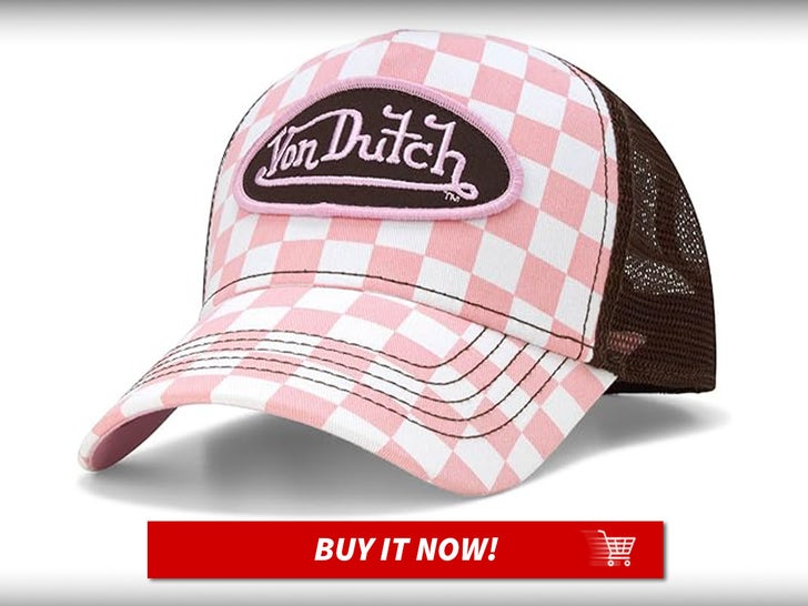Pink-Checkered-Tucker-Cap-Von-Dutch-Hats-MAIN