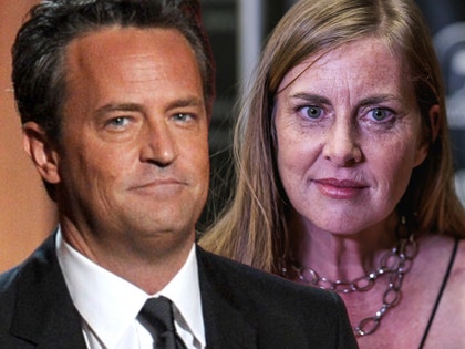main Matthew perry and Caitlin Morrison getty
