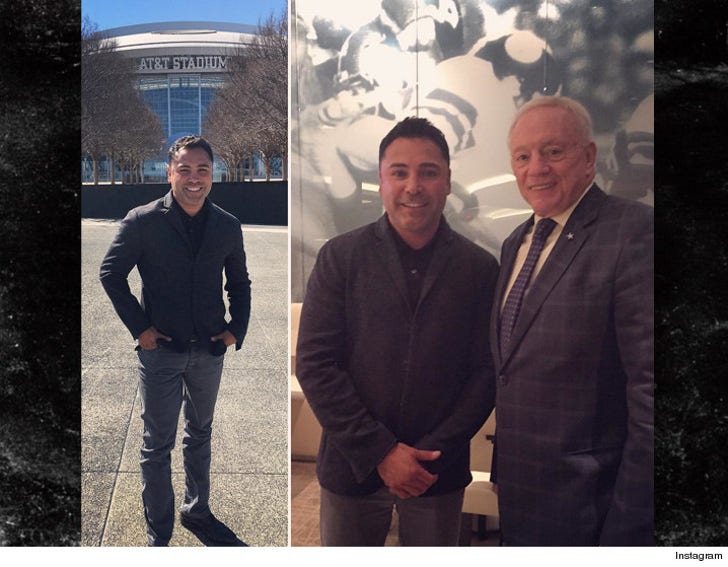 Oscar De La Hoya -- Chillin' with Jerry Jones Here's :: 0219-oscar-de-la-hoya-jerry-jones-instagram-4