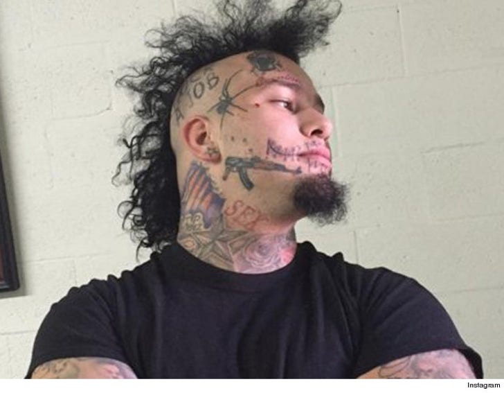 Stitches -- Celeb Tattoo Artist Rejects Rapper He's Full of :: 0226-stitches-face-tattoos-instagram-4