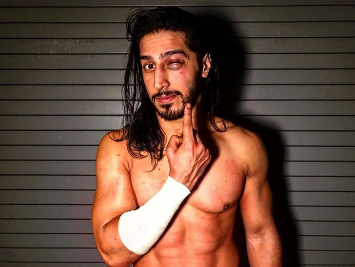 WWE's Mustafa Ali Gets Massive Black Eye During Randy Orton :: 0206-mustafa-ali-instagram-2