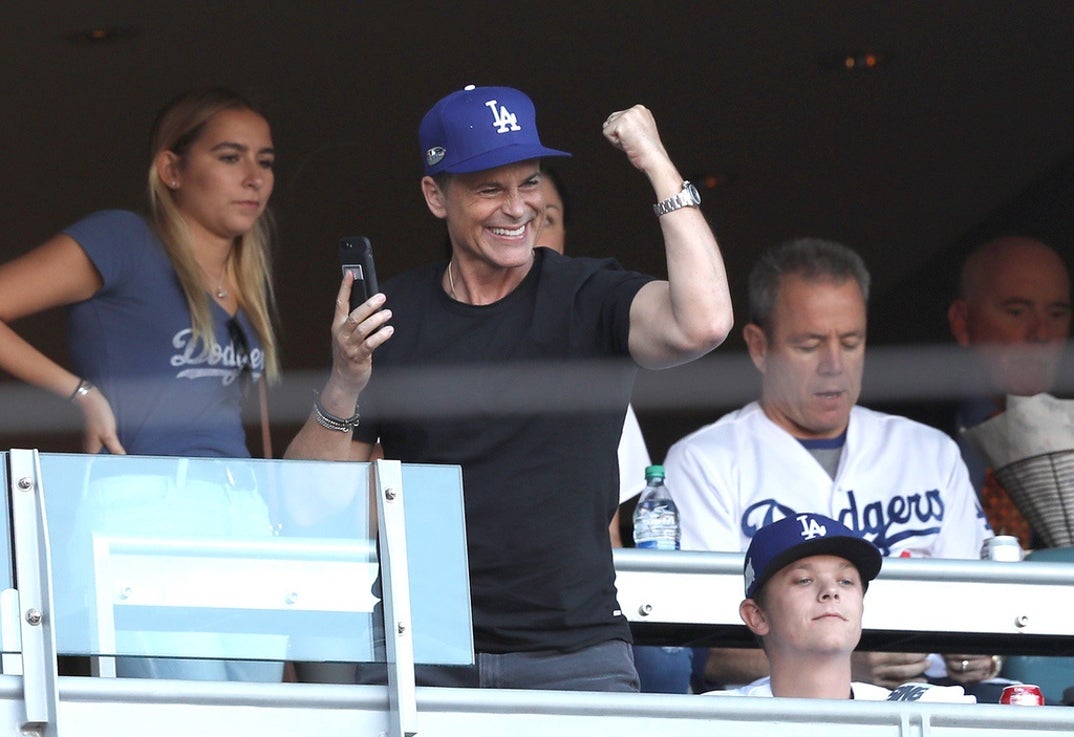 Rob Lowe Dodgers Fan 4